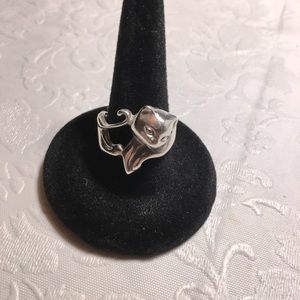 Sterling Silver 925 Cat designed ring